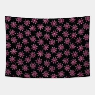 Pastel Goth Spider Web Pink Tapestry