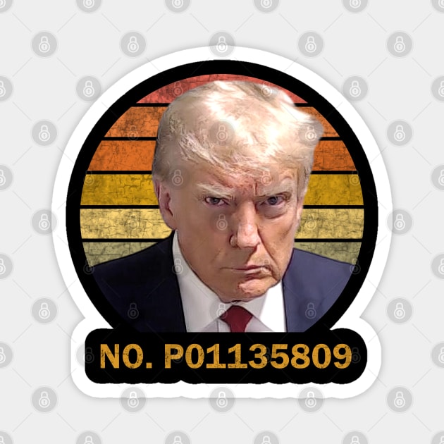 Trump's mug shot Magnet by valentinahramov