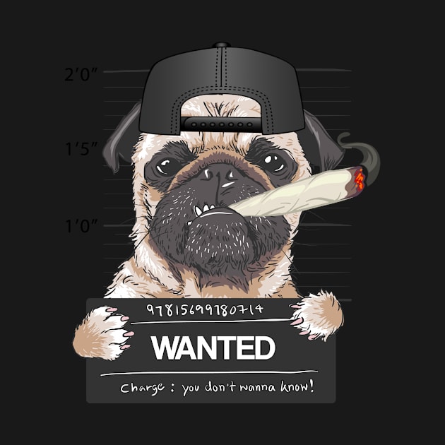 Wanted Pug by FungibleDesign