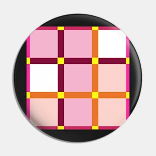 Window check pattern in pink and orange Pin