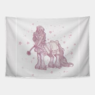 pastel pink aesthetic centaur girl Tapestry