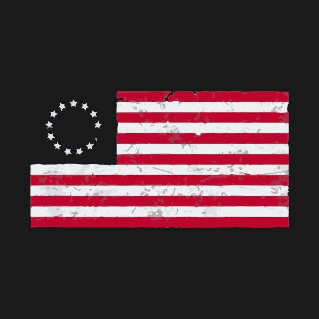 Distressed Betsy Ross Flag by WildZeal