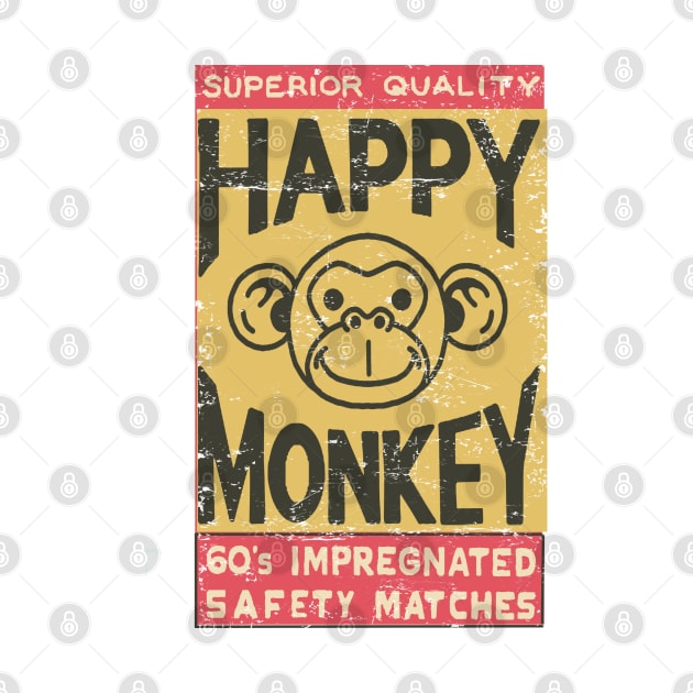 Happy Monkey Safety Matches Vintage by ebayson74@gmail.com