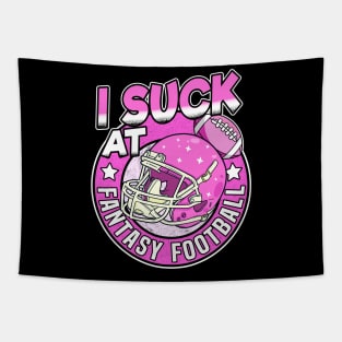 I Suck At Fantasy Football Loser Outfit Funny Gift Tapestry