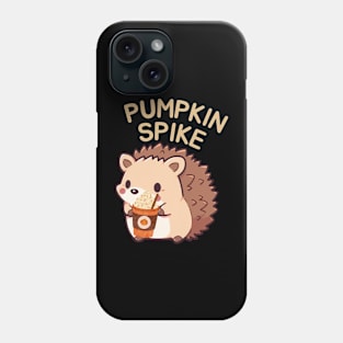 Cute Kawaii Hedgehog Pumpkin Spice Lover Funny Mom Fall Season Phone Case