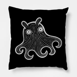 Cute Dumbo Octopus drawing for ocean lovers Pillow