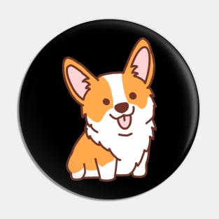 Yellow/White Corgi Pin