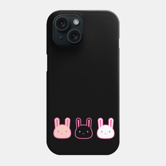 Three cute bunnies Phone Case by Potato_pinkie_pie