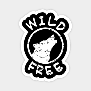 Wild And Free Wolf Magnet