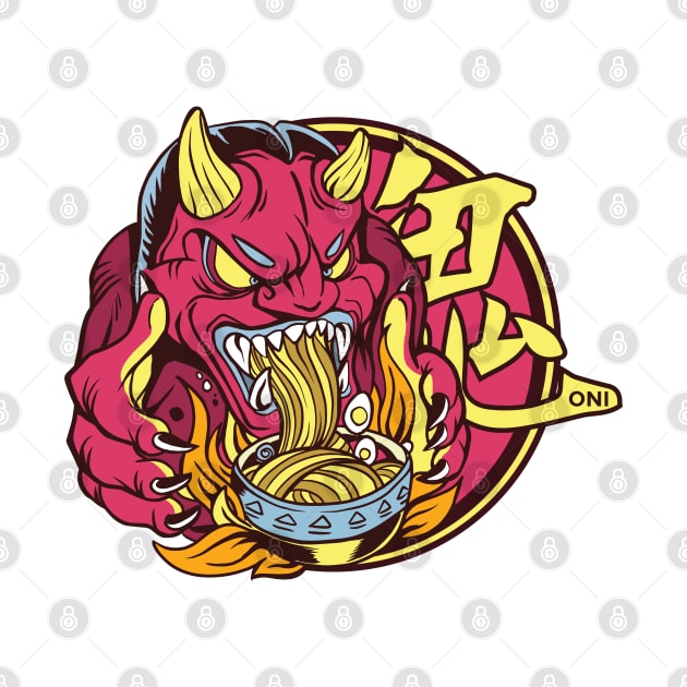 RAMEN ONI DEMON by madeinchorley