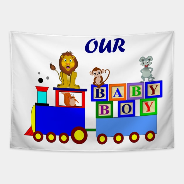 Our Baby Boy Tapestry by Ruggeri Collection
