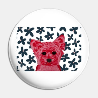 Kate Yorkie by Flower Wallpaper Pin