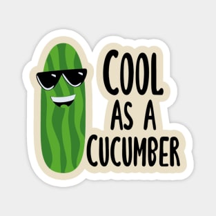 Cool as a Cucumber,Funny Food Pun,Kitchen Decor Magnet