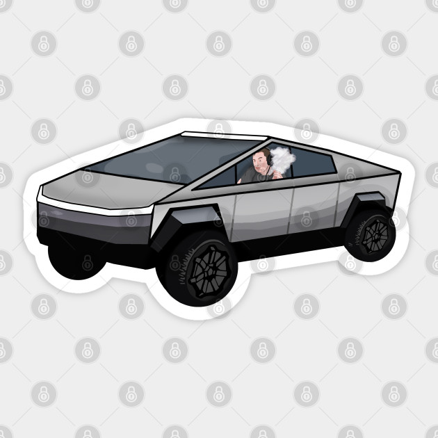 Cybertruck Meme Cybertruck Autocollant Teepublic Fr