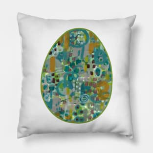 Art Acrylic artwork abstract Easter Egg Pillow