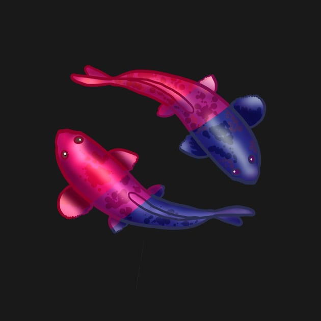 Bisexual LGBTQ Koi Fish by YouAreValid