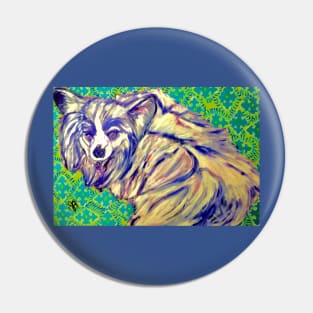 Papillon dog Pin