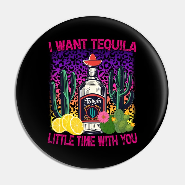 Tequila Little Time Retro Pin by Ice Cream Monster