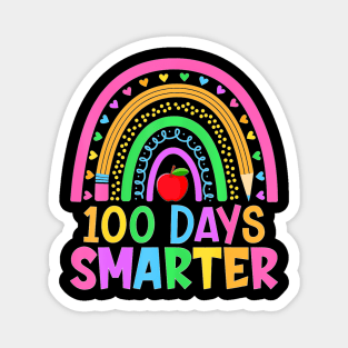 100th Day of School Teacher 100 Days Smarter  BoyGirl Magnet