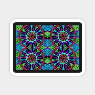 Psychedelic Abstract colourful work 104 Magnet