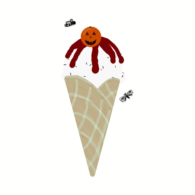 I Scream for Halloween Ice Cream by LochNestFarm