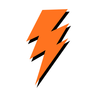 Orange Triple Lightning Bolt T-Shirt