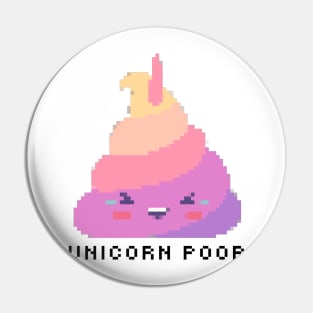 Unicorn poop pixel Pin