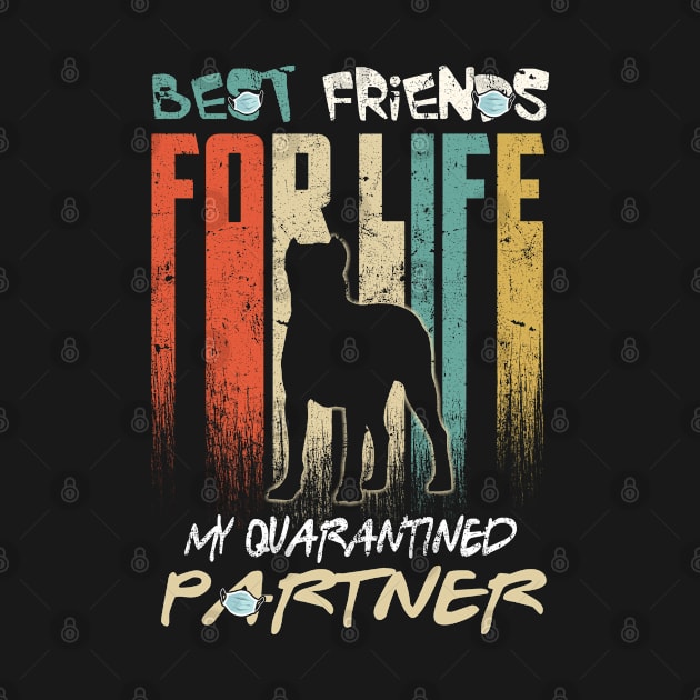 Cane Corso Best Friends For Life My Quarantine Partner,Vintage Quarantine Birthday Shirt, Quarantine Birthday Gift, Custom Birthday Quarantined Shirt , Love Dog by Everything for your LOVE-Birthday