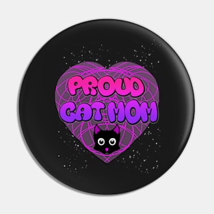 Proud Cat Mom Pin