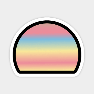 Sunset Sunrise Colorful Retro Style Magnet