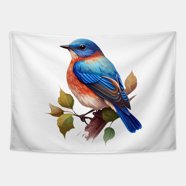 Eastern Bluebird Tapestry by JH Mart