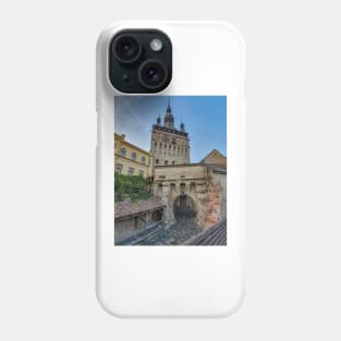 Sighisoara Clock Tower view Phone Case