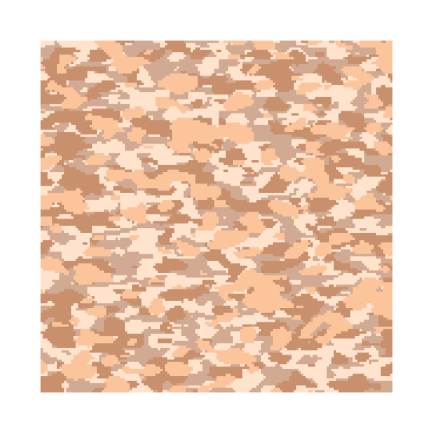 Light Brown Camo pattern digital Camouflage by Tshirtstory