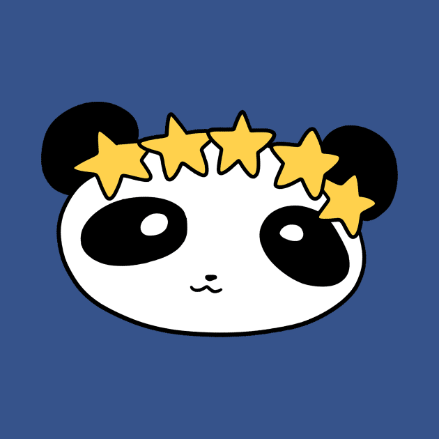 Star Crown Panda Face by saradaboru