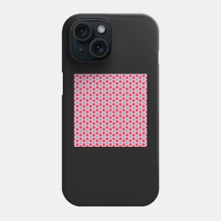 Pink and Blue Abstract Geometric Pattern Phone Case