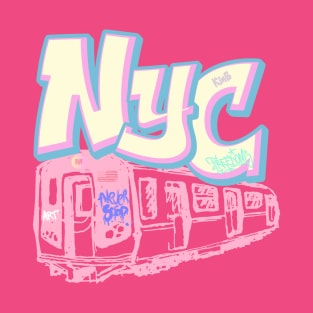 new york city train graffiti T-Shirt