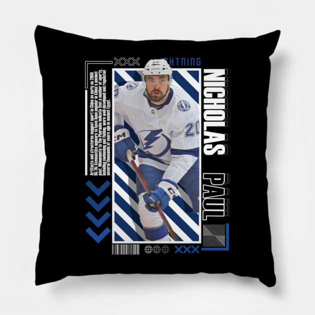 Nicholas Paul Paper Poster Version 10 Pillow by art.Hamdan