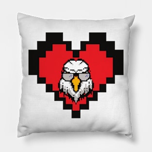 Pixel eagle Pillow