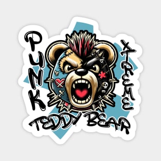 Punk Xtreme Teddy Bear Magnet