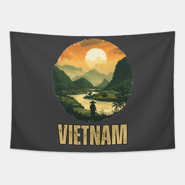 Vietnam Tapestry by Mary_Momerwids