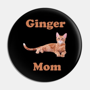 Ginger Cat Mom Pin