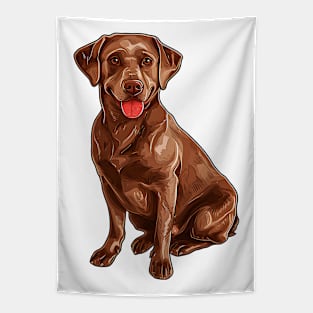 Valentine Labrador Retriever Shaped Chocolate Tapestry