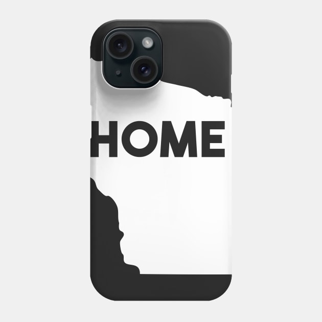 Wisconsin Is My Home Design. Graphic Wisconsin Phone Case by ghsp