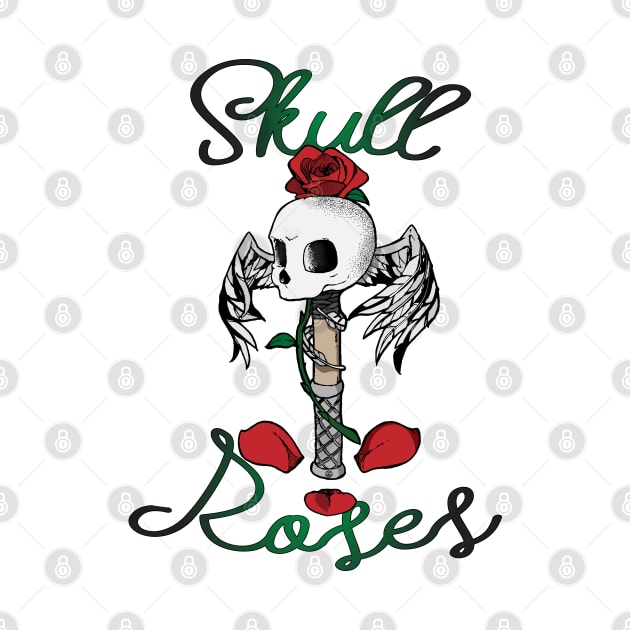 Skull & roses by El-bullit