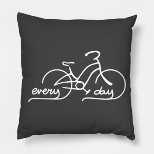 Bike Every Day Pillow