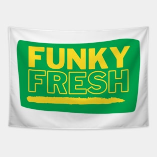 Funky Fresh Old School Hip Hop Green/Gold Tapestry