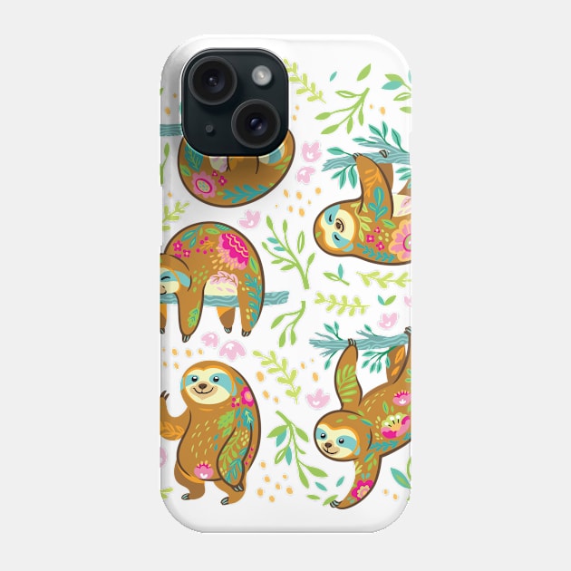 Caramel Sloths Phone Case by PenguinHouse