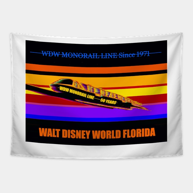 WDW monorail line 50th year design A Tapestry by dltphoto