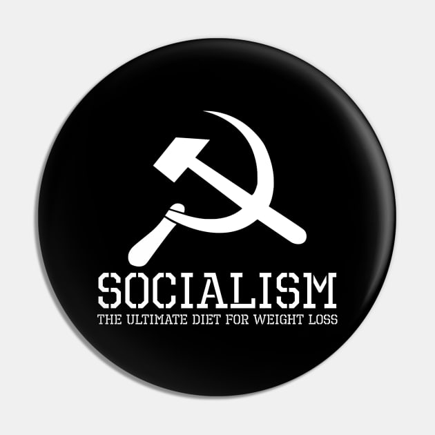 Political Anti-Communist Socialism Weight Loss Socialist SJW Pin by Styr Designs