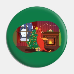 Dragon Christmas Pin